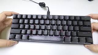 Corsair K65 RGB MINI lighting effects [upl. by Hamrah70]