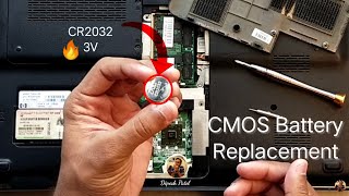 Laptop CMOS Battery Replacement  BIOS Battery Replacement  HP Pavilion DV6 laptop cmos [upl. by Scammon]