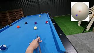 7 ft foldable pool table 10ball practice first person view [upl. by Theressa]