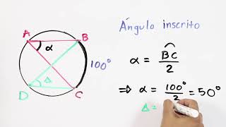 Tipos de ángulos en la circunferencia [upl. by Saihtam]