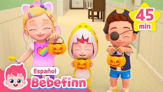 🎃¡Truco o Trato Feliz Halloween  Canciones Infantiles de Halloween  Bebefinn en español [upl. by Thorfinn653]