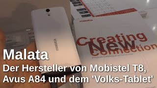 Malata der Hersteller hinter Mobistel T8 Avus A84 und dem VolksTablet  wwwtechnovielde [upl. by Ansela362]