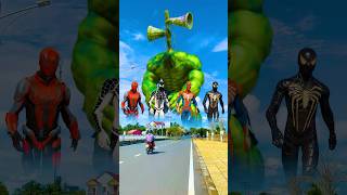 hulk king kong venom together destroy siren head hulk to avenge spider manshorts [upl. by Mandler]