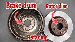 Brake drum rotor disc refacing [upl. by Namsaj]