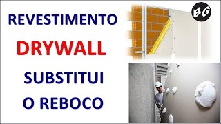 REVESTIMENTO DE PAREDE DRYWALL COLADO E ESTRUTURADO ENTENDA [upl. by Lebar]