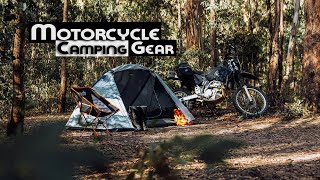 Motorcycle Camping Gear  What I Pack In 2024 [upl. by Ardyaf194]