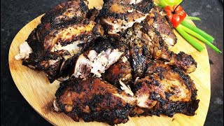 THE BEST HOMEMADE JERK CHICKEN  JAMAICAN OVEN JERK CHICKEN [upl. by Etnovert14]