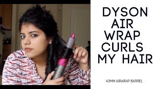 DYSON AIRWRAP CURLS MY HAIR [upl. by Dlanger]