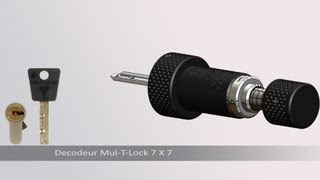 Lock picking tool for MulTLock 7x7  Garrison  Integrator [upl. by Aniwde576]