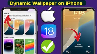 Come USARE lo sfondo dinamico iPhone iOS 18  Aggiornamento dello sfondo dinamico iPhone [upl. by Asquith577]