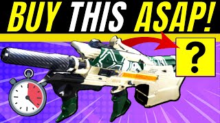 BUY This AMAZING WEAPON At The TOWER ASAP One Of a Kind INSANE God Roll After BUFFED  Destiny 2 [upl. by Clovah]