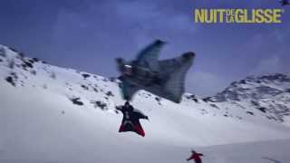 IMAGINE first ever wingsuit flying above skiers [upl. by Cherey775]