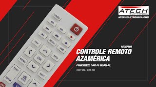 Controle Remoto Receptor Azamérica Silver Plus 780007 [upl. by Westley]