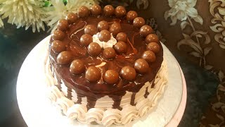 Maltesers Cakemalt cake Full Recipe by Cook like Ayesha [upl. by Nosydam67]