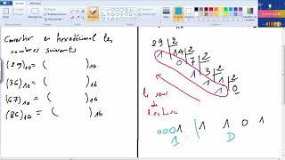 exercice 6 Système de numération convertir décimal en hexadécimal [upl. by Rodoeht]