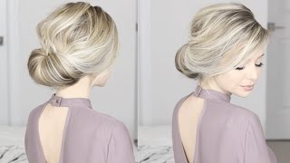 EASIEST Updo ever Super simple amp perfect for long medium amp shoulder length hair [upl. by Ungley643]