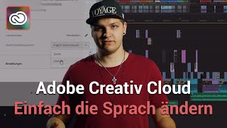 Adobe Creativ Cloud Einfach Sprache ändern [upl. by Yoho345]