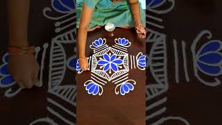 Easy Flower Rangoli [upl. by Menis]