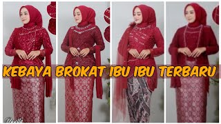 model kebaya brokat muslim modern 2024 terbaru untuk wisuda dan kondangan trend busana viral 2024 [upl. by Yanahc]