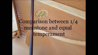 Meantone vs equal temperament  A comparison  Luuk Torn  spinet [upl. by Eytak301]