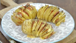 Patatas al horno hasselback con bacon y queso [upl. by Ot]