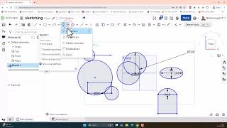 ONSHAPE TUTORIAL  SKETCHING  CIRCLE AND ARC [upl. by Aisenat]