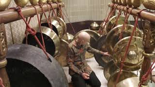 javanese gamelan gong agung demonstration 1 [upl. by Ocnarf]