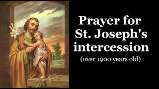 Prayer for St Josephs intercession [upl. by Atiken431]