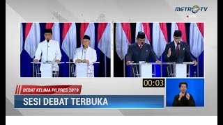 Debat Kelima Pilpres Part 6 Jokowi Menggetarkan di Penutup Sandi 13 Kali Ajak Tusuk [upl. by Newol]