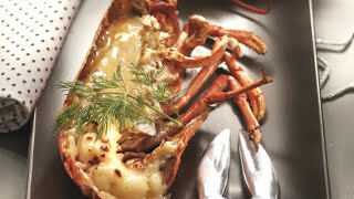 Recette  Homard breton rôti au four au beurre salé des frères Jaguin [upl. by Asseralc223]