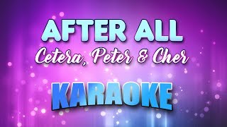 Cetera Peter amp Cher  Duet After All Karaoke amp Lyrics [upl. by Mowbray953]