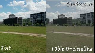 DJI Mini3 Pro  8bit vs 10bit DCinelike comparison [upl. by Leavitt969]