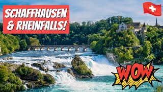 EXPLORING SCHAFFHAUSEN amp THE RHEINFALL  Europes most powerful waterfall amp its in Switzerland [upl. by Nij]