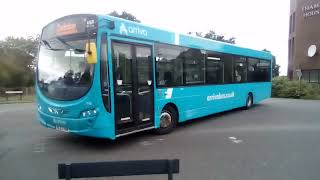 Buses in Newton Aycliffe Arriva Hodgsons [upl. by Repsihw]