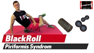 Piriformis Syndrom  Schmerzen mit Blackroll u Dehnübung beseitigen [upl. by O'Callaghan]