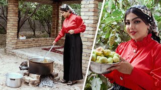 Complete Steps to Making Fig Syrup Over a Fire  How to Make Fig Syrup in the Heart of the Garden [upl. by Trygve]