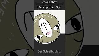 🦙Druckbuchstabe O  die Druckschrift von Anfang an richtig schreiben lernen [upl. by Yentterb]