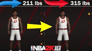 NBA 2K18 NEW Player Builds  Weight Matters ⋆NBA2K18⋆ Skinny VS Fat Build [upl. by Palmira]