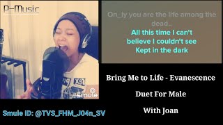 Bring Me to Life  Evanescence Karaoke Duet Smule for Male [upl. by Virgel]