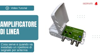 Amplificatore di linea per impianti di antenna TV  Ripetitore di segnale [upl. by Allenotna]