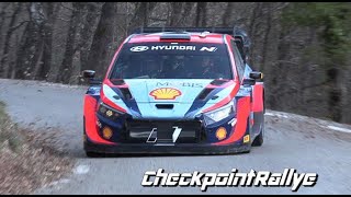 TEST THIERRY NEUVILLE  MONTE CARLO 2023  HYUNDAI I20 HYBRID RALLY1  CHECKPOINTRALLYE [upl. by Ransome405]