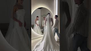 Bridal fitting 😍 viral trending 2024weddingtrends weddingdress bride bridal [upl. by Casie300]