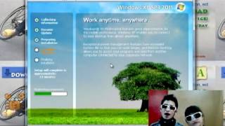 Windows XP SP3 2011 v1107 Installation Tutorial [upl. by Tabby]