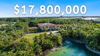 Inside the LARGEST HOME AVAILABLE IN MIAMI Mega Mansion on 185 Acres with Theater amp Bowling Alley [upl. by Analaj]