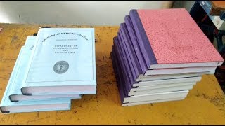 Book Binding  How to make Book Binding Easy  Easy method Book Bindings [upl. by Anitsua]