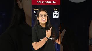 SQL vs MySQL Difference  SQL in a Minute sql datascience magnetbrains [upl. by Gnehc583]