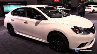 2018 Nissan Sentra Midnight Edition  Exterior and Interior Walkaround  2018 New York Auto Show [upl. by Aihsenot]