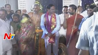 Telangana CM KCR Attends Jupally Rameshwar Rao Shashtipoorthi Celebrations [upl. by Alrahs]