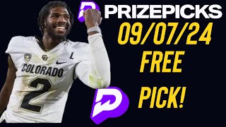 Best CFB PrizePicks Player Props 090724  COLORADO vs NEBRASKA  TEXAS vs MICHIGAN [upl. by Ahsotal]