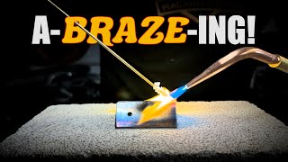 Welding Metal With FIRE and a Blowtorch  ABRAZING Success [upl. by Eleazar]